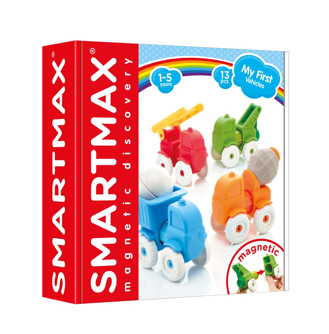 SmartMax My First Vehicles Magnetic Building Set STEM Learning Toy Ages 1-5