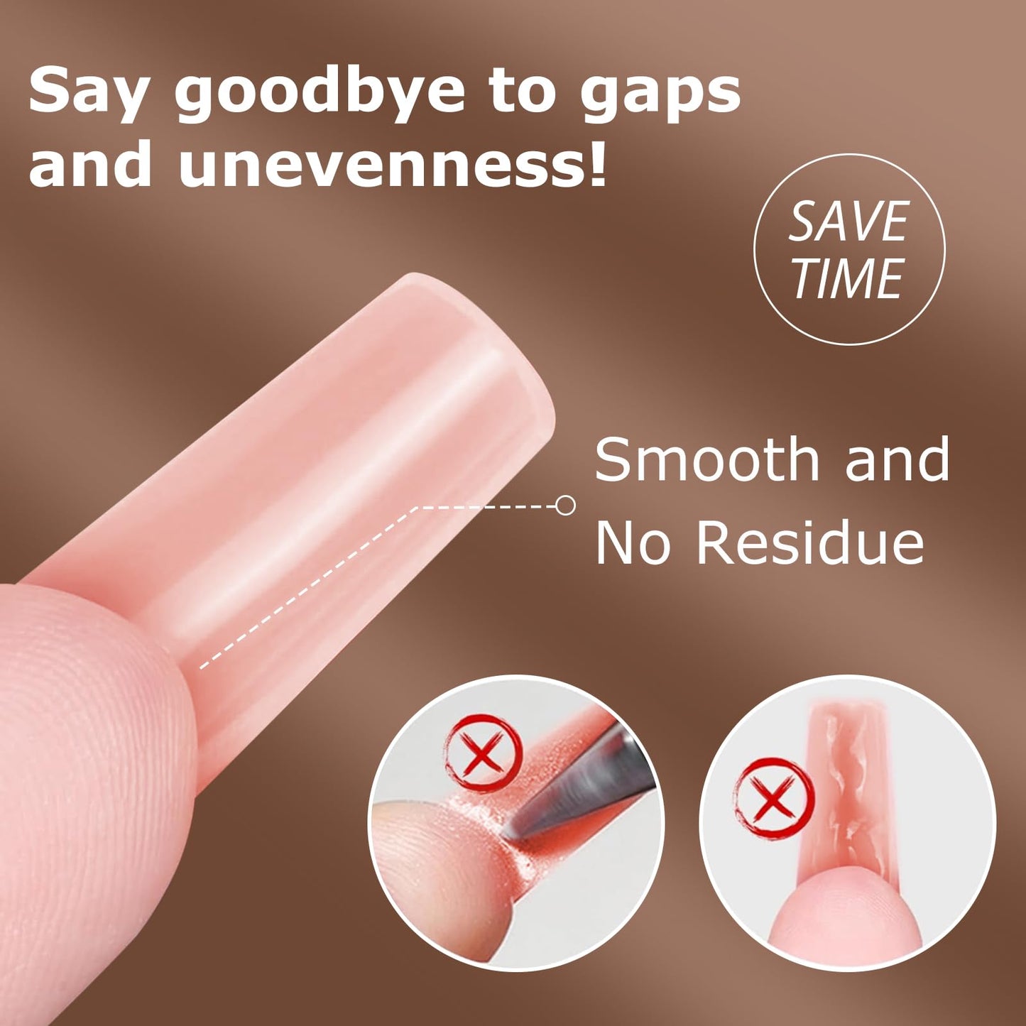 C12rtive Sandwich Nails Dual Forms,280Pcs Reusable Nail Extension Forms with Silicone Polygel Stick,Easy Demolding & Intuitive Operation for DIY & Professional Use