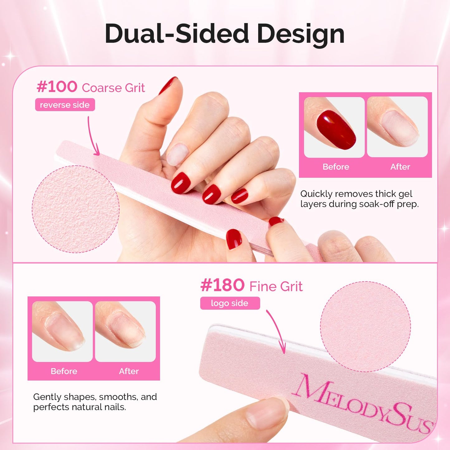 MelodySusie Compact Nail Dust Collector with Lightweight Design with Nail File Kit