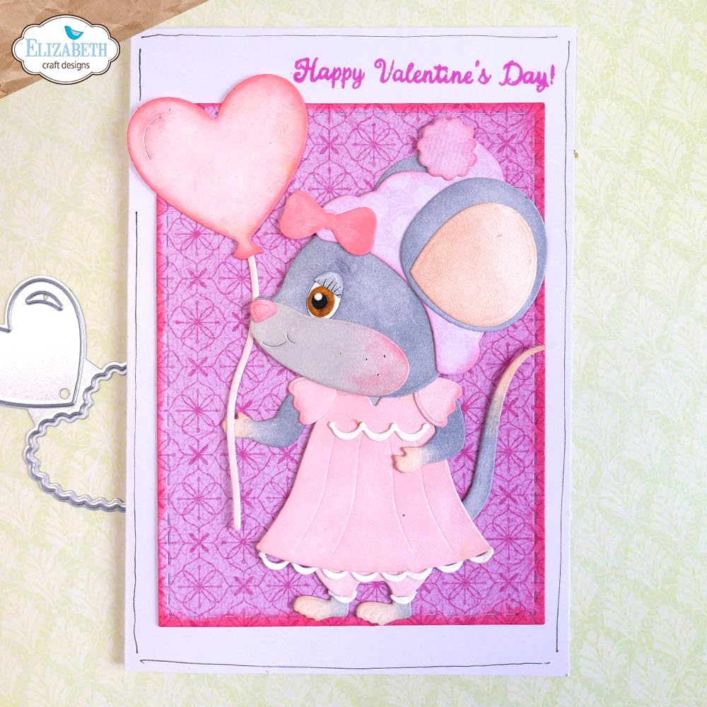 Elizabeth Craft Die Set – Valentines & Wedding Accessories – Metal Die Cut Set - 18 Pcs - Ideal for Cardmaking, Scrapbooking & Creative Paper Crafts – Crafting & Stamping Supplies