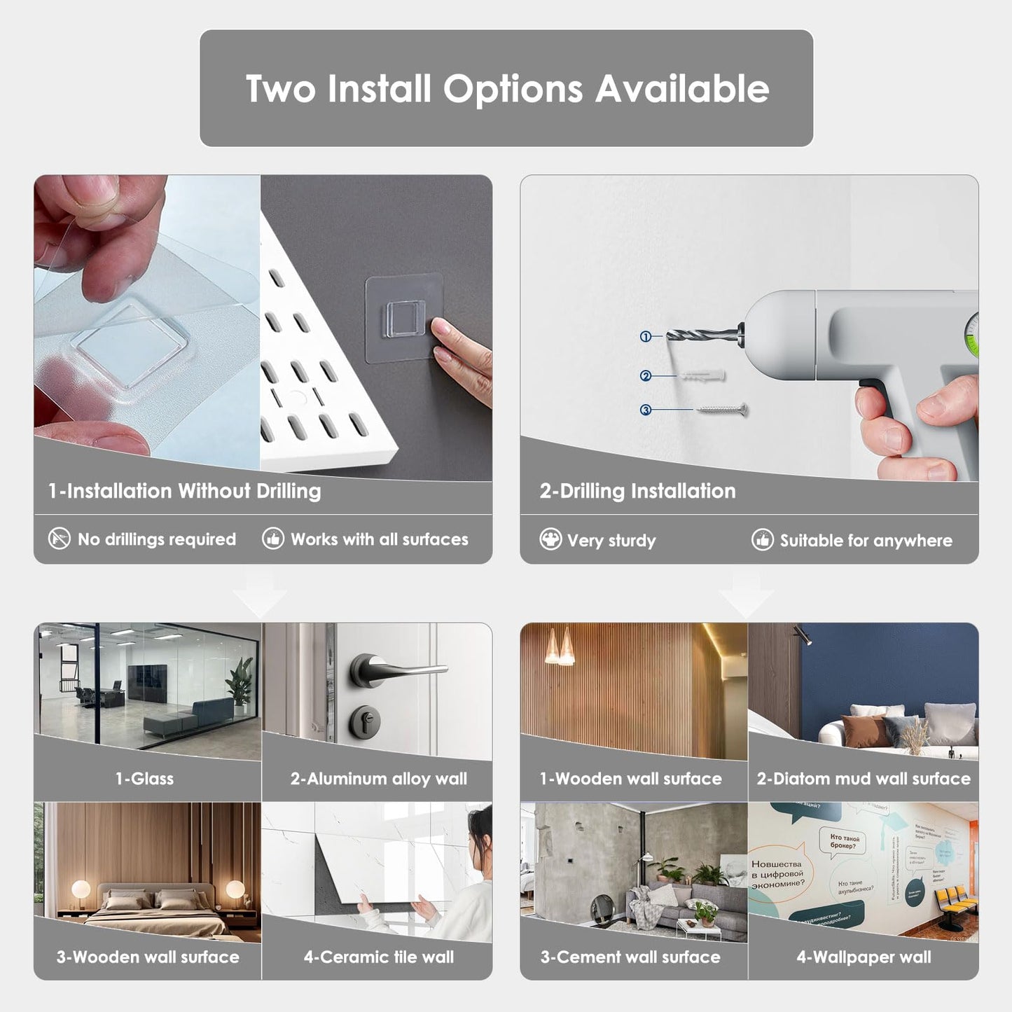 LANSI Peg Board, Pegboard Kit Wall Organizer Panels, White Pegboard Wall Organizer with Bins Hooks Shelves for Home, Craft Room, Garage Tool Storage, Kitchen, Workshop, Tool Organization
