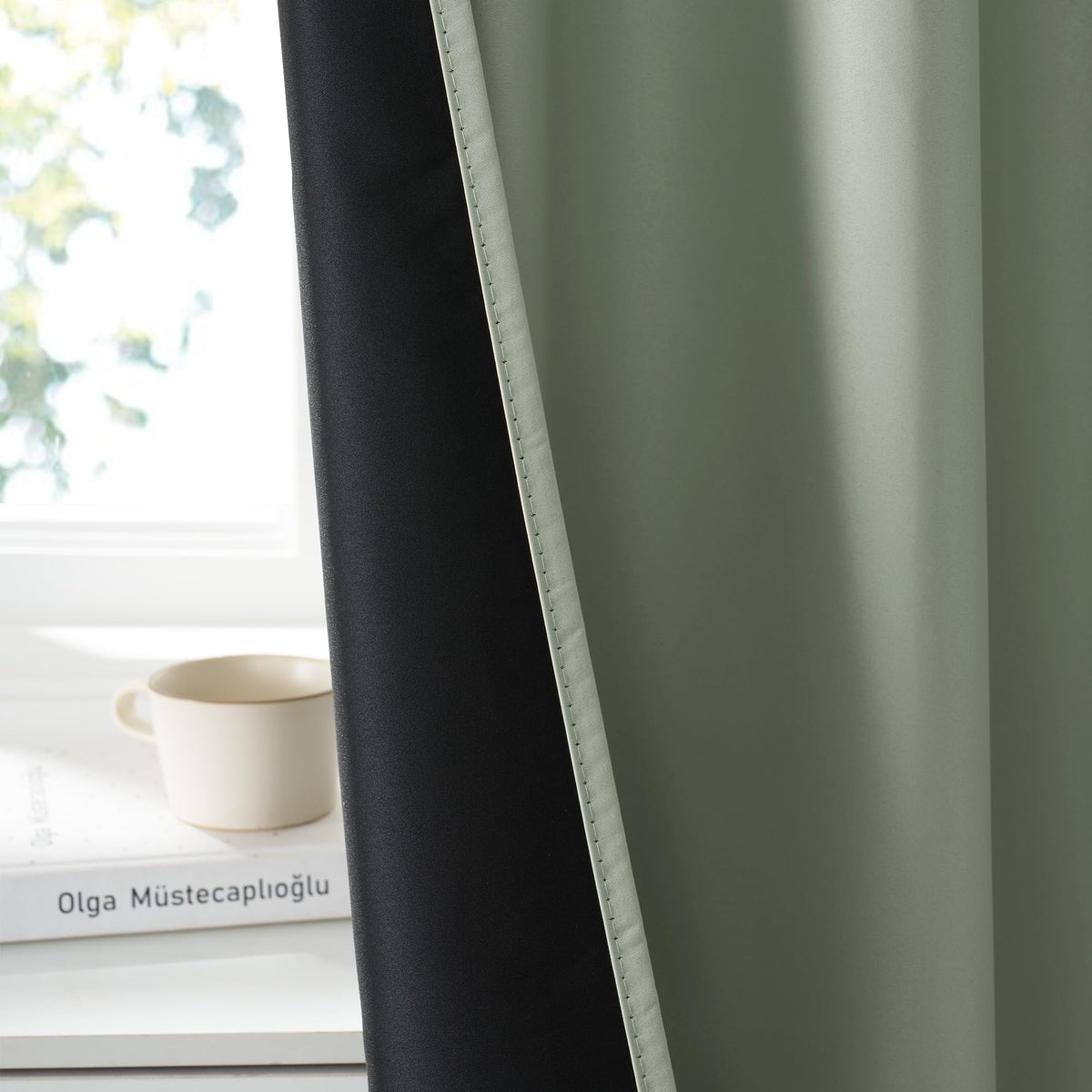 100% Blackout Short Curtains for Small Window (2 Count)