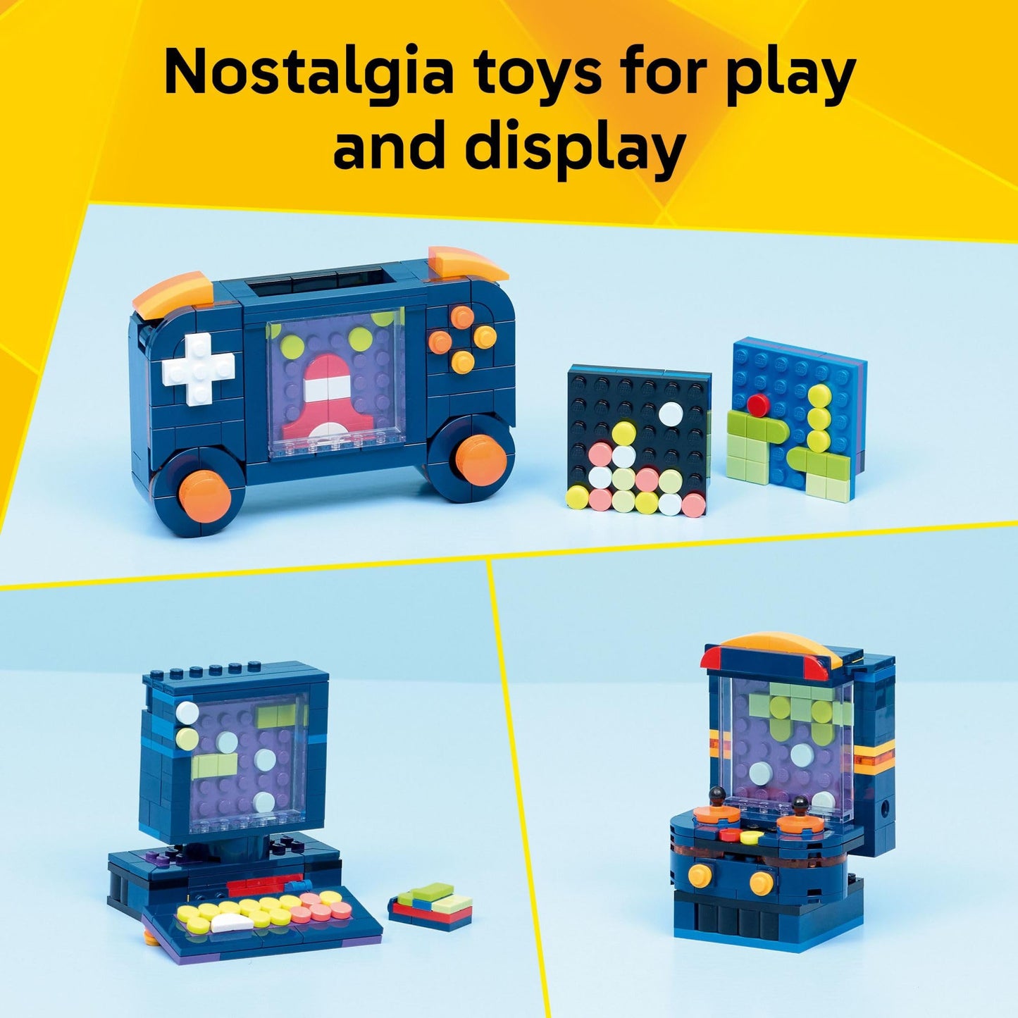 LEGO Creator 3 in 1 Retro Gaming Console Building Toy for Boys & Girls - Kids Build a Console, Mini Arcade Game, or Mini Computer - Gift Idea for Gaming Fans, Ages 8+ - 31380