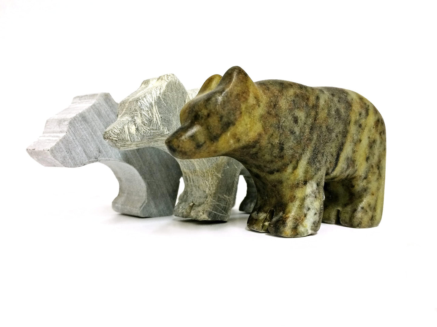 STUDIOSTONE CREATIVE DIY Arts & Crafts Carving Kit Kids Adults Bear Sculpture Soapstone