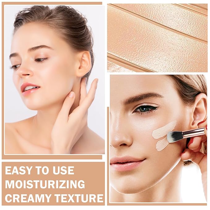 Under Eye Concealer for Dark Circles Color Corrector Pro Full Coverage Concealer de oieras Long-lasting Cover up Makeup - 07 DEEP