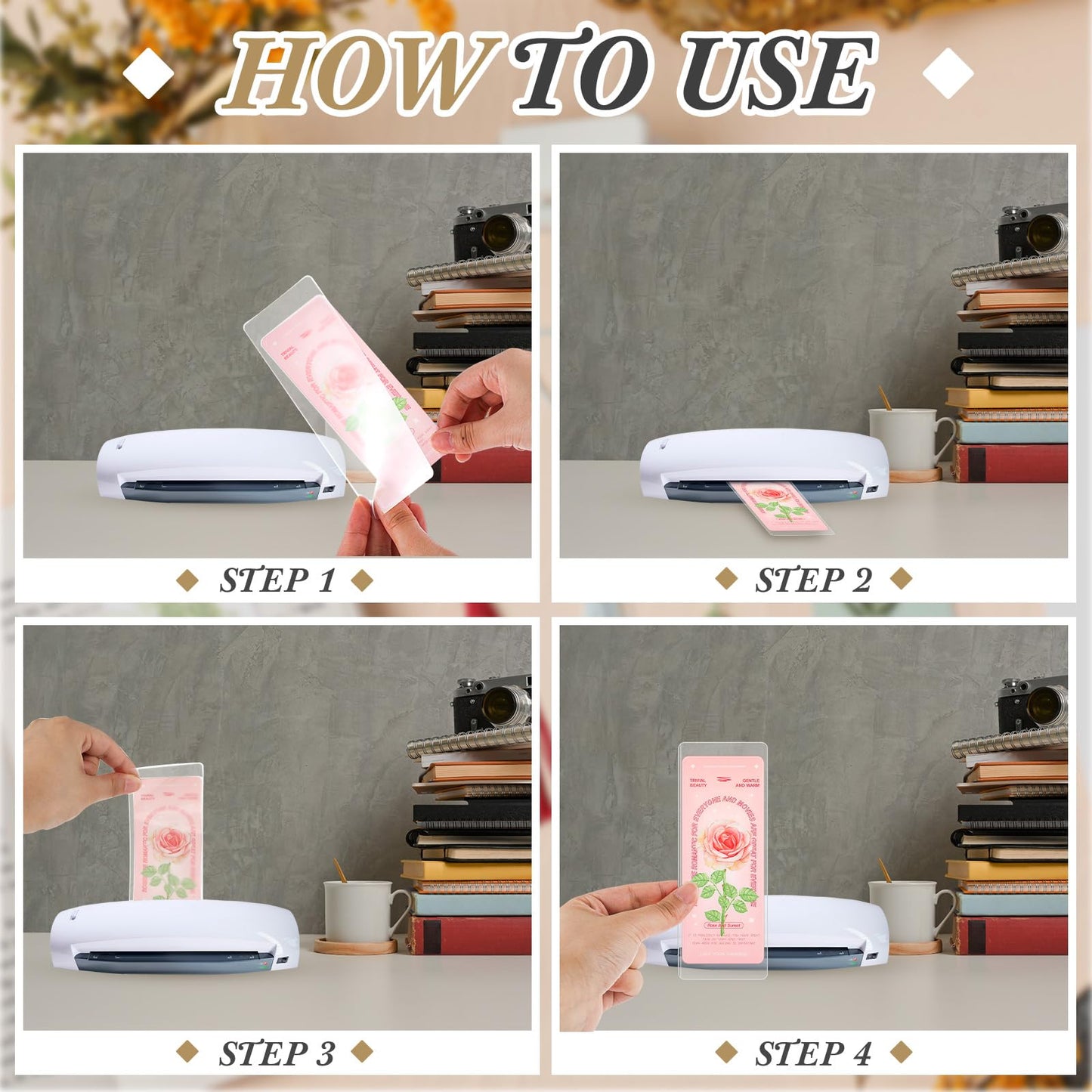 Fuyoooo 101 Pcs DIY Bookmark Making Kit Bookmark Laminating Pouches 5 Mil Hot Laminator Sleeves with Rainbow Tassels and Puncher Fit Most Pouch Laminating Machines Easter Gift(2.36 x 7.87 Inch)
