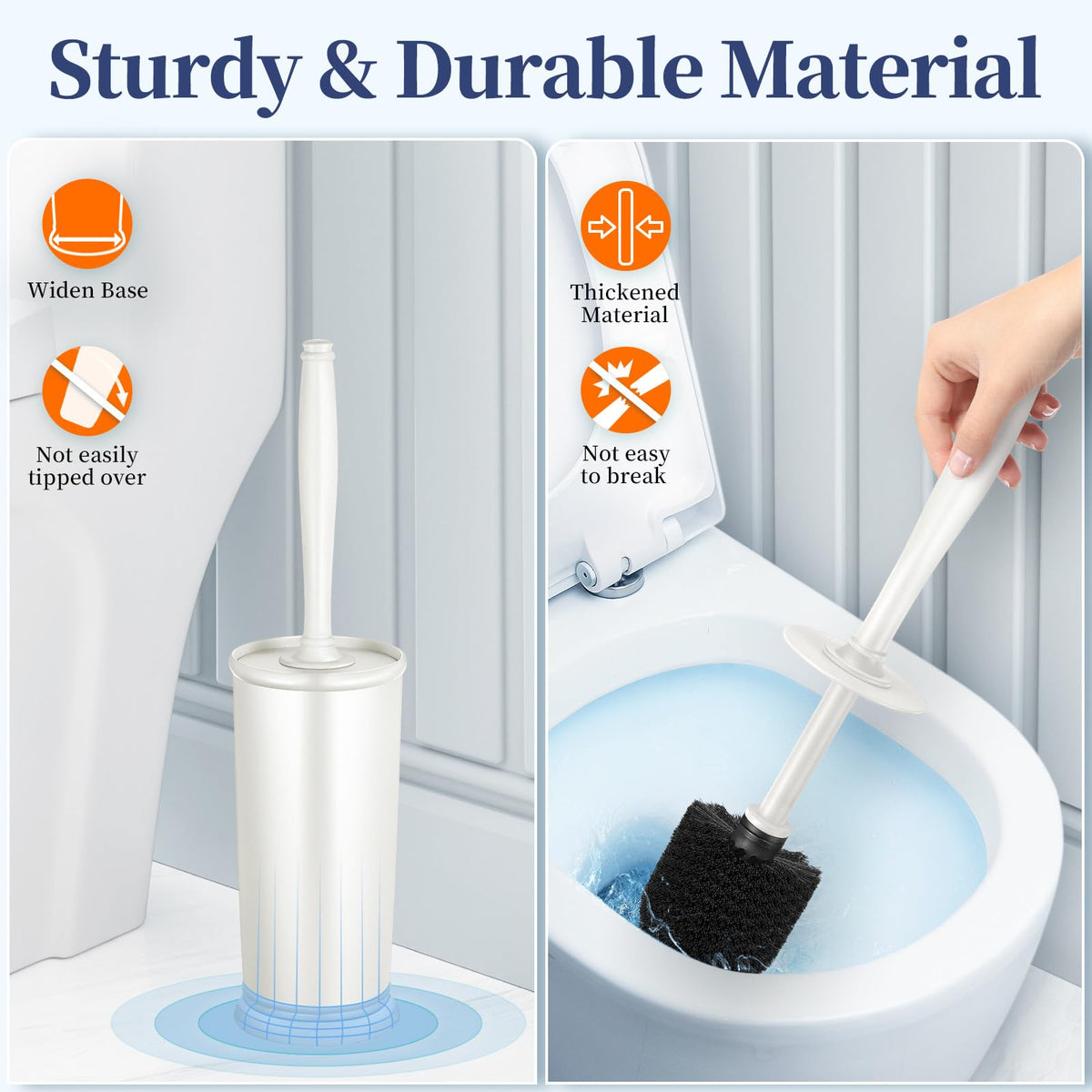 Toilet Bowl Brush Holder Set