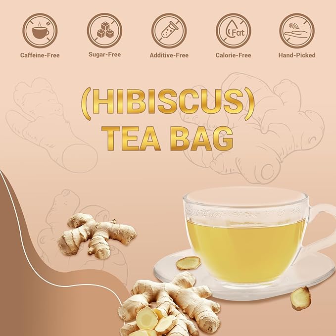 Ginger Root Herbal Tea - Caffeine Free, 8 OZ