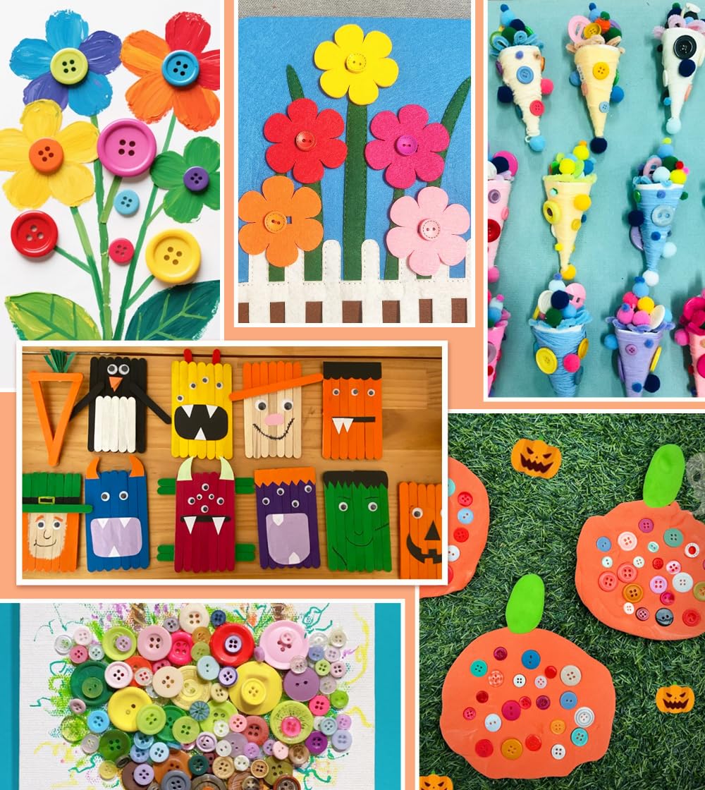 Eppingwin Pipe Cleaners Craft Kits, Craft Kit Includes Pom Poms, Felt Sheets, Pony Beads, Arts and Crafts Supllies for Arts Crafts DIY