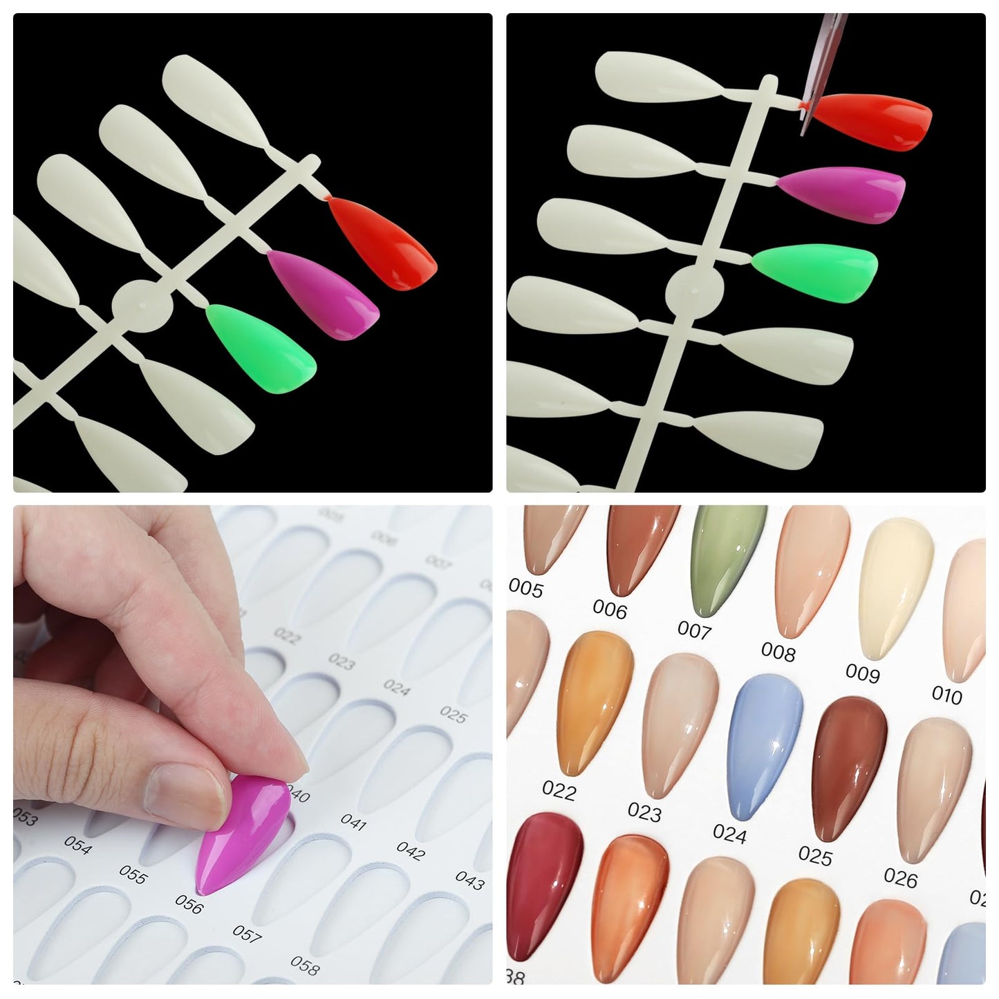 C12rtive 320 Nail Colors Book,Professional Nail Polish Chart Book with 360 Practice Tips & 1-400 Number Labels, Pre-Numbered Slots,Perfect for Salons and Home Use(Marble)