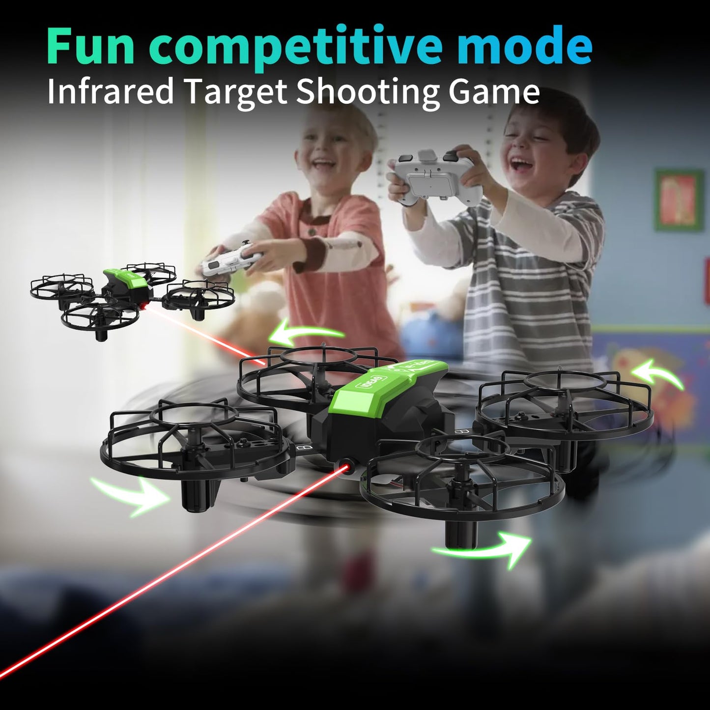 LE-IDEA Detachable Drone with Fun Competitive Mode Mini Drone with Headless Mode 360° Flips, RC Quadcopter With 2 Batteries, Assembling Educational Aircraft Easy to fly for Beginners IDEA9