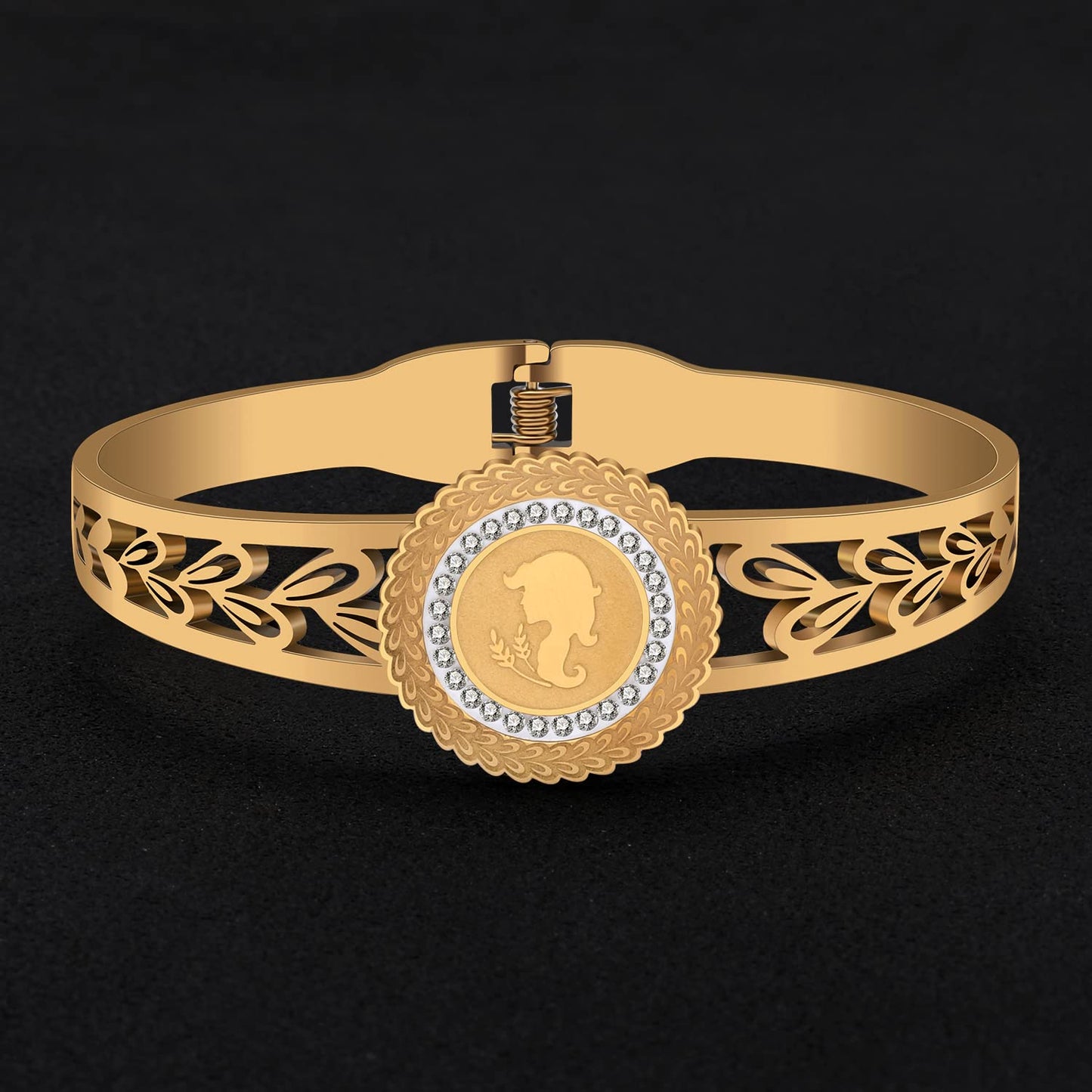 YAYAKO Stainless Steel Constellation Bracelets Bangle Zodiac Gifts for Women Birthday Gifts (Virgo 045)