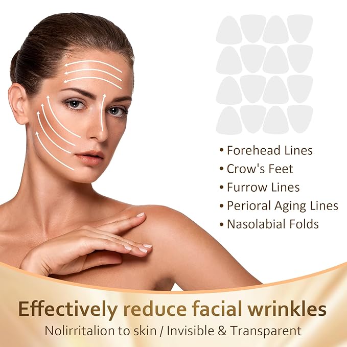 Forehead Wrinkle Patches for Face Wrinkles Overnight, Anti Wrinkle Facial Patches and Face Tape, Fine Line Remover Strips for Eye, Mouth, Frown, Smile Lines, Crows Feet, Elevens, Lift Effect, 160 Pcs
