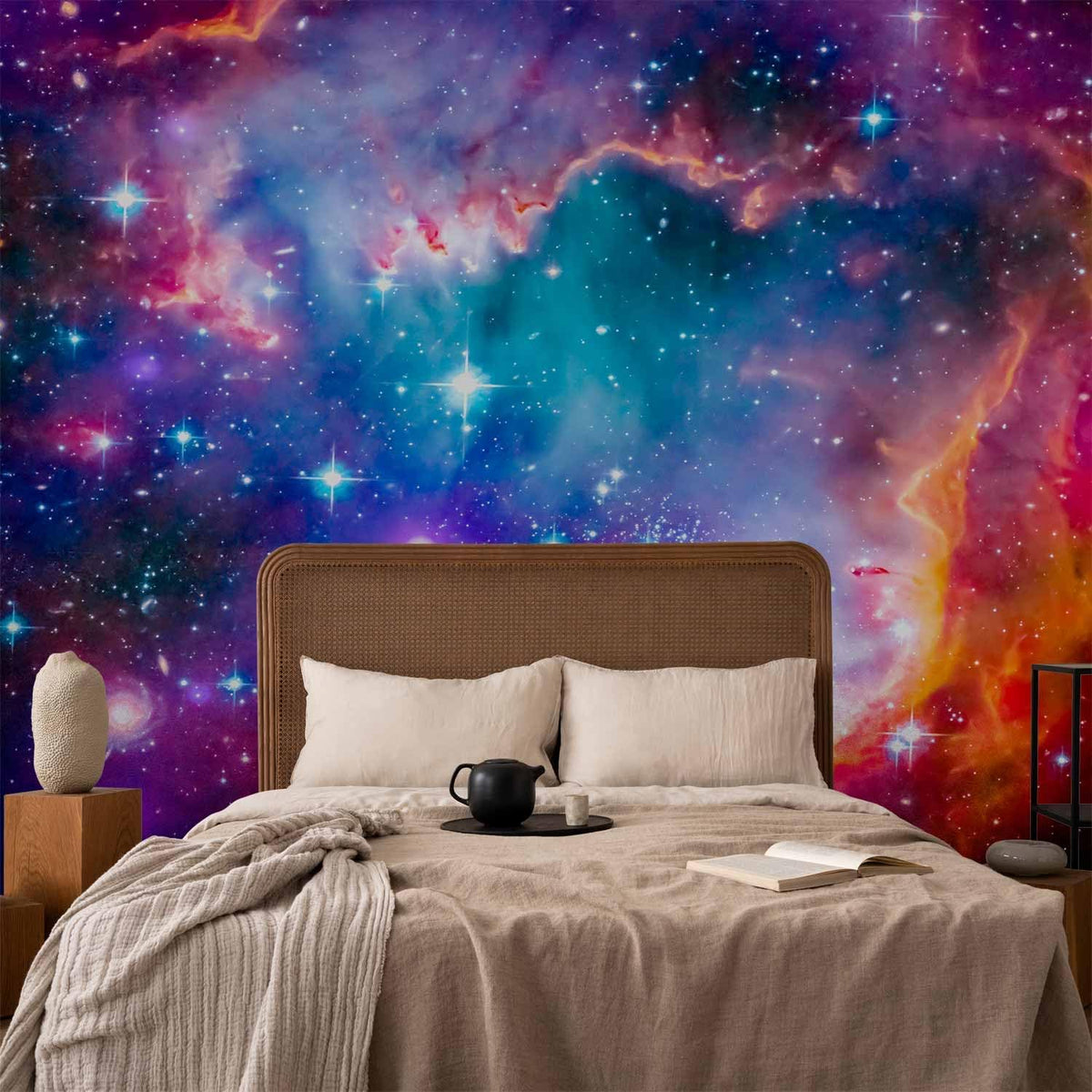 artgeist Wall Mural Abstract 138x101 in - XXL Non-Woven Wallpaper Fleece Wall Decor Photo Print Picture Image Design Abstract Cosmos Sky Star i-G-10010-a-a