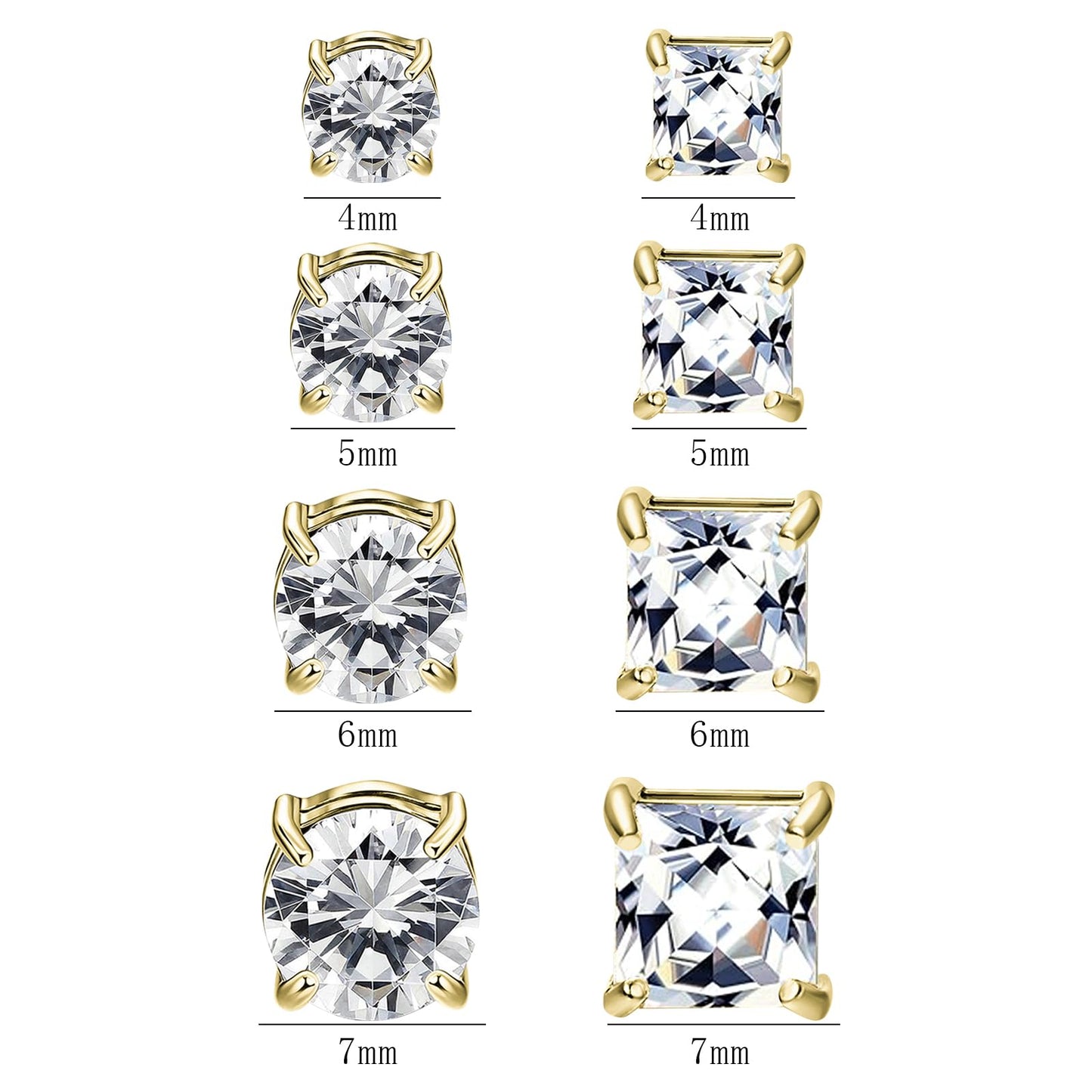 NEWITIN 16 Pairs Magnetic Stud Earrings for Men Clip on Earrings Stainless Steel Magnet Earring Unisex Dangle Cross CZ Hoop Magnetic Stud Earring Set for Men Women