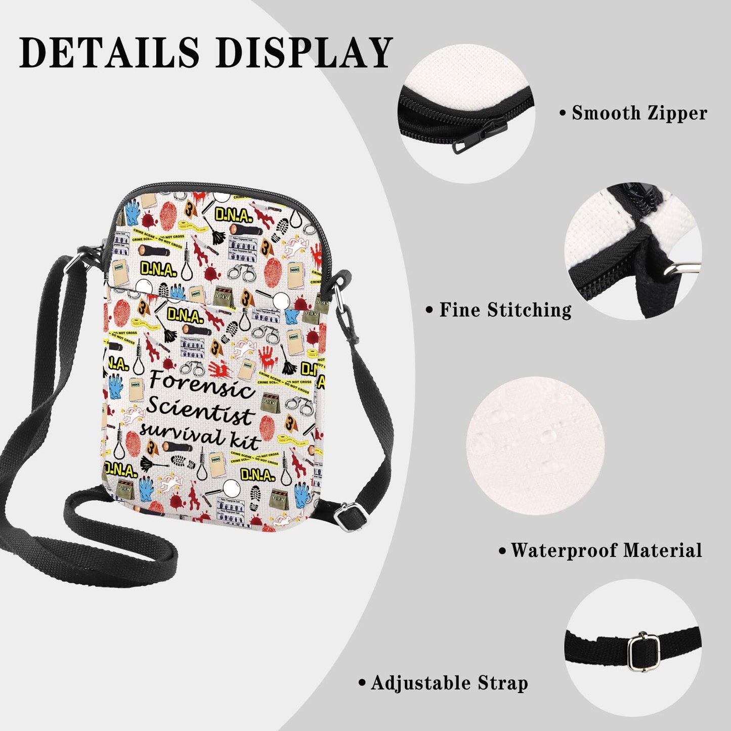 GJTIM Forensic Scientist Gift Forensic Science Investigator Gift Criminologist Travel Bag Forensic Scientist Survival Kit (Forensic Scientist CR)