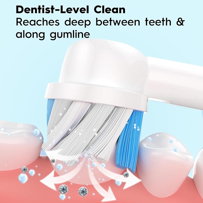 Replacement Toothbrush Heads Compatible with Oral B Pro 1000 Electric Toothbrush,Replacement Brush Heads Refill for Genius X,Smart 1500,Pro 5000,20 Count
