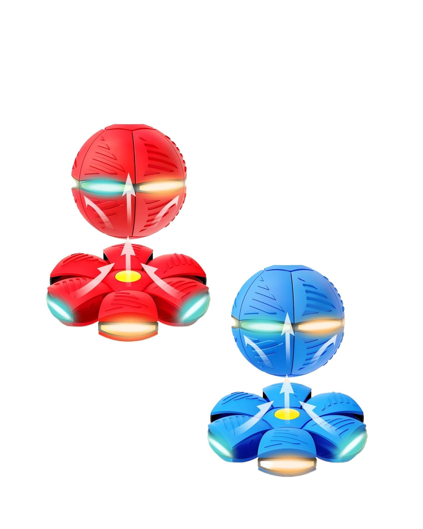 Seiyeje Magic Ball pop-up Bouncing Ball, Glowing and Flashing Bouncing Ball, Suitable for Fun Lighting,can be Played Indoors or Outdoors, Party Gift(2Pack, NO Lights)