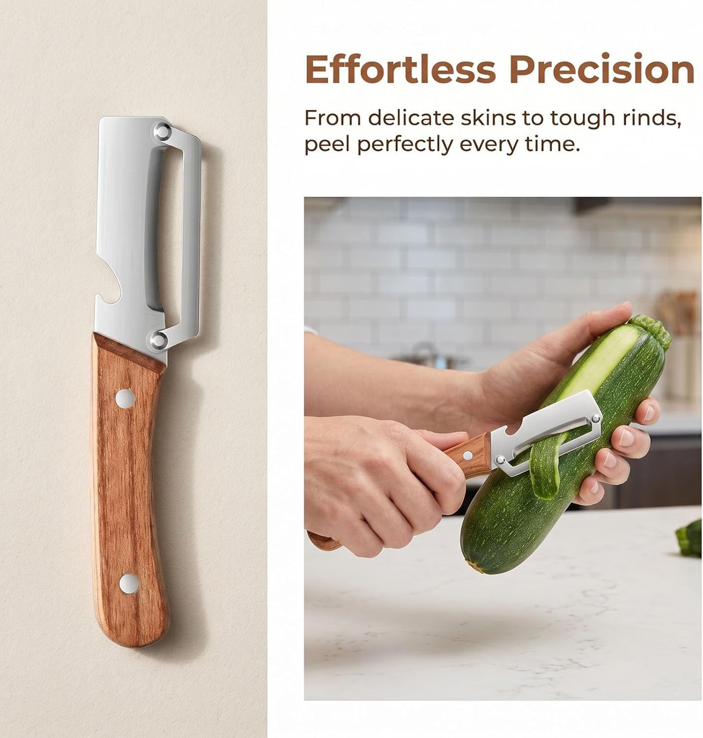 2pcs 2 in 1 Multi Functional Vegetable Peeler, 2 in 1 Fruit Peeler and Bottle Opener,Sturdy and durable, Suitable for potatoes, vegetables, apples, carrots, etc