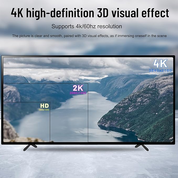 Y.D.F 3 Way HDMI 2.0 Switcher + 2 RCA to HDMI Converter(2 in 1) 2 Way AV Composite CVBS Switch to HDMI Adapter Support 4:3/16:9 Switching for N64 NGC Wii Xbox PS2/3/4/5 Xbox Series/ONE Switch