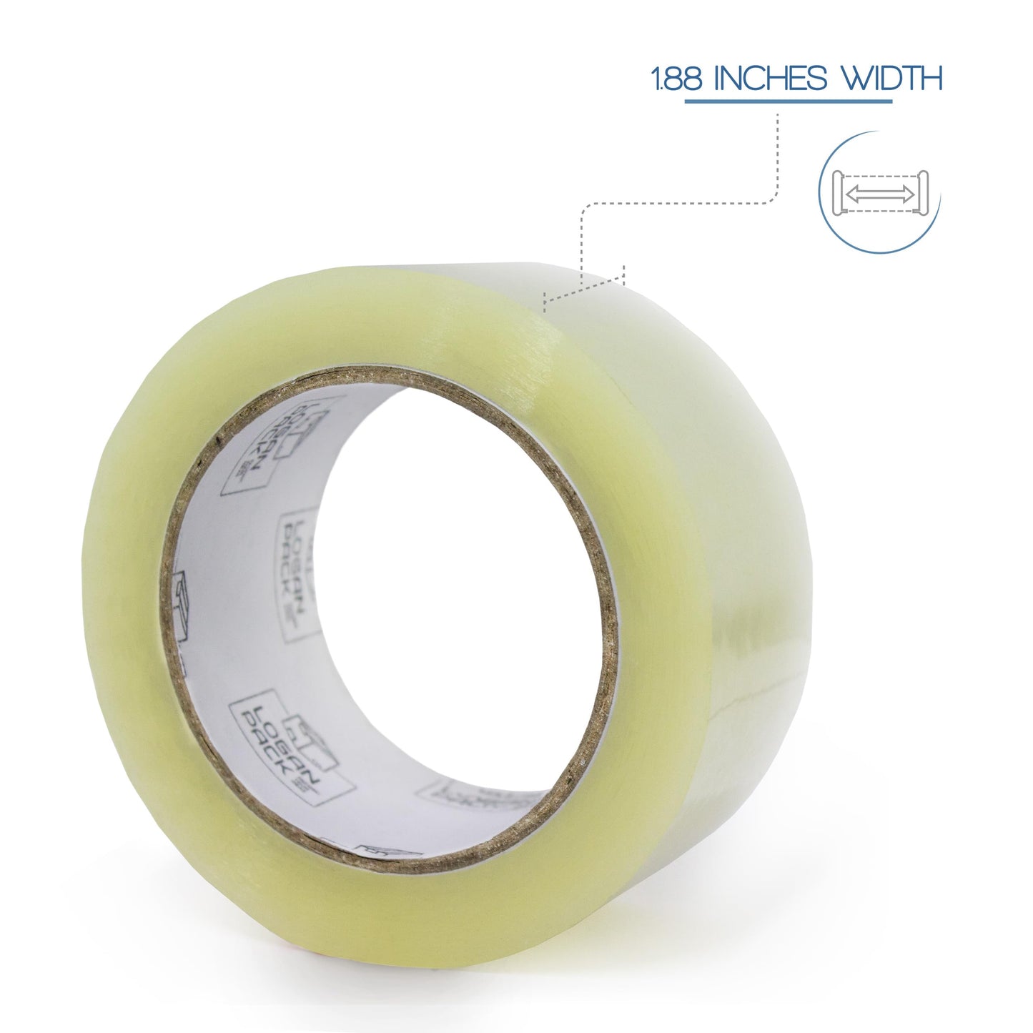 Logan Pack Clear Packing Tape, 36 Rolls Heavy Duty Packaging Tape for Shipping Packaging Moving Sealing, Thicker Clear Packing Tape, 1.88 inches Wide, 110 Yards Per Roll, 3960 Total Yards