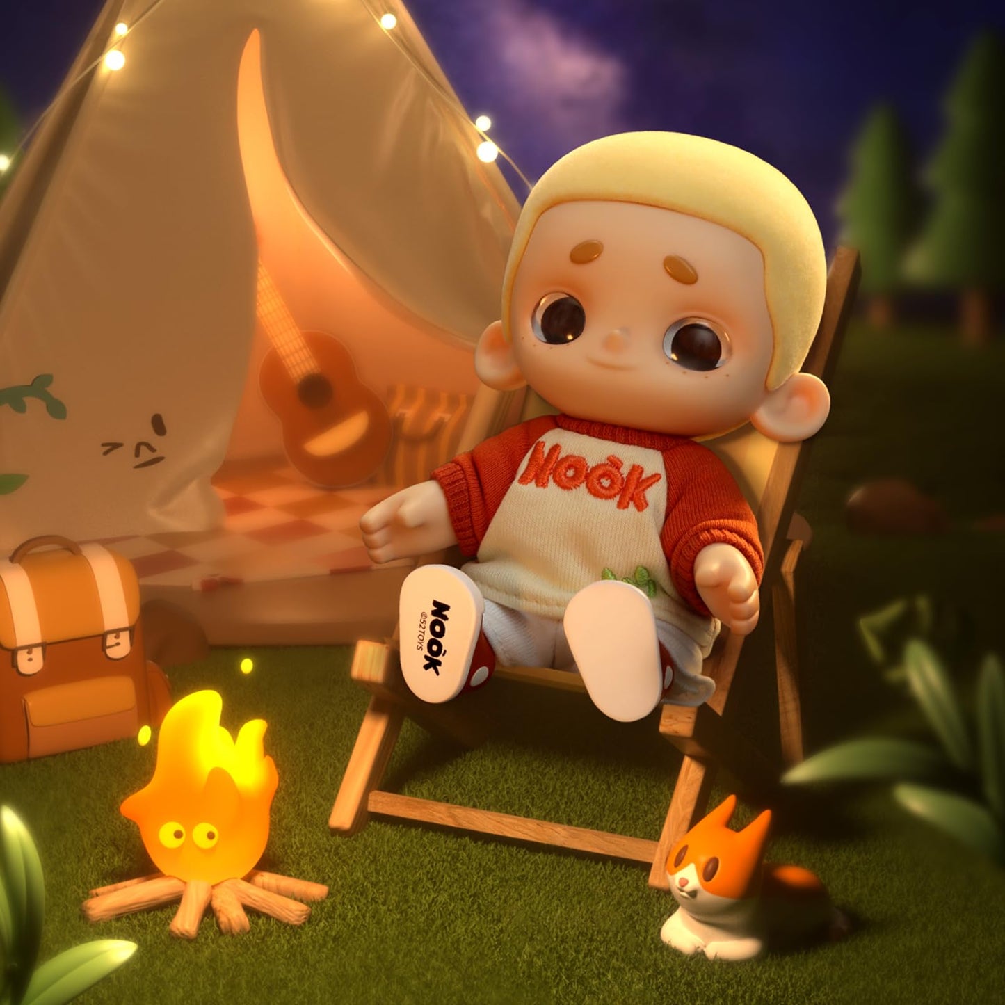 52TOYS Nook Plush Doll Vinyl Doll Blind Box Collectible Toy- 5.91inch Action Figure with Soft Touch, Movable Joints, Perfect for Home Decor & Gifts