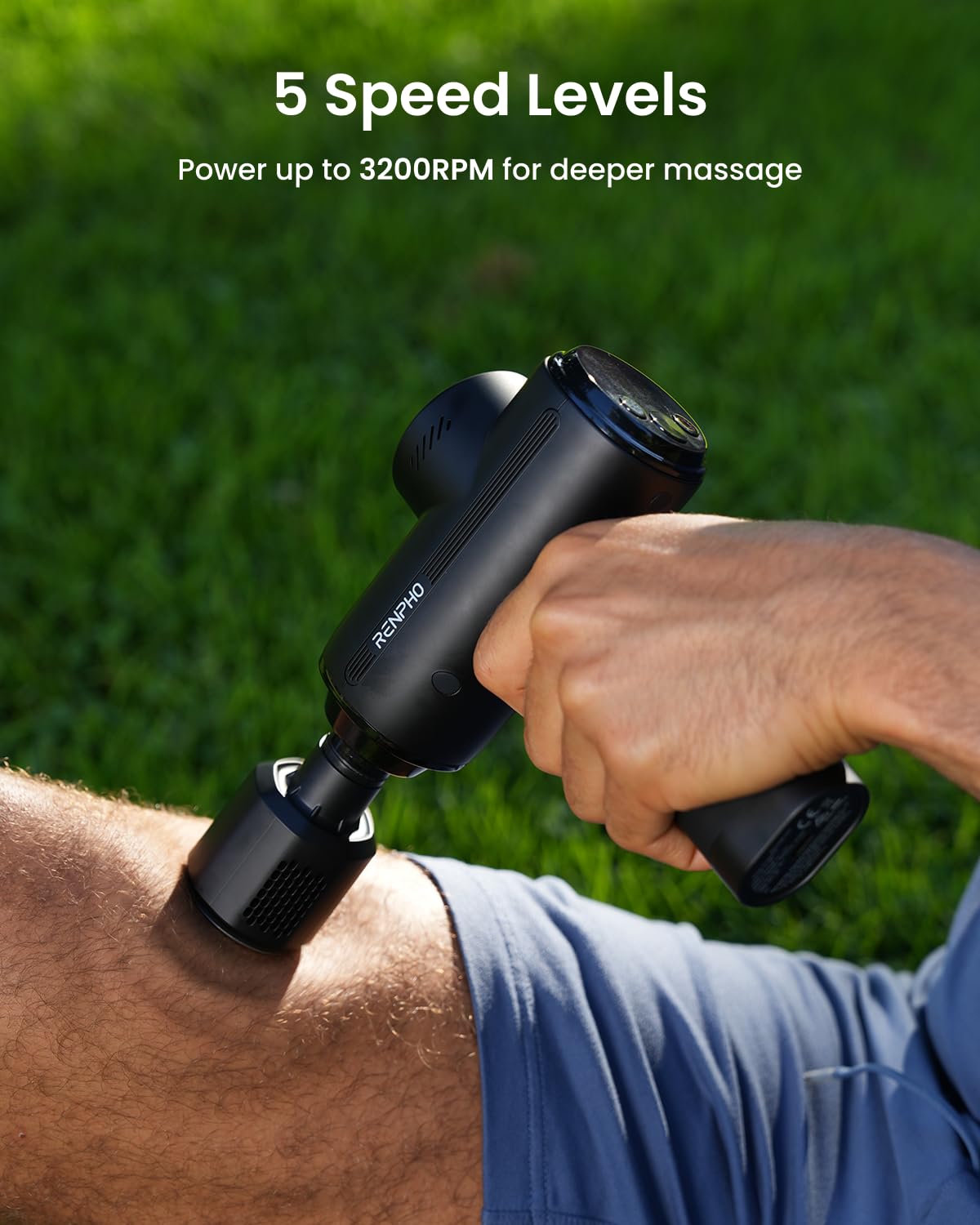 RENPHO Active Thermacool 2 Massage Gun with Heat and Cold, Mothers Day Gifts [2026 Upgraded] Percussion Deep Tissue Handheld Neck Massager, FSA Approved, Muscle Masajeador for Men Women Athletes HSA