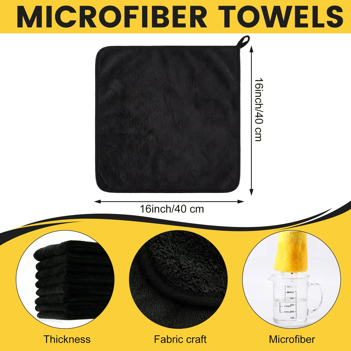 60 Pcs Microfiber Towels (60 Count)