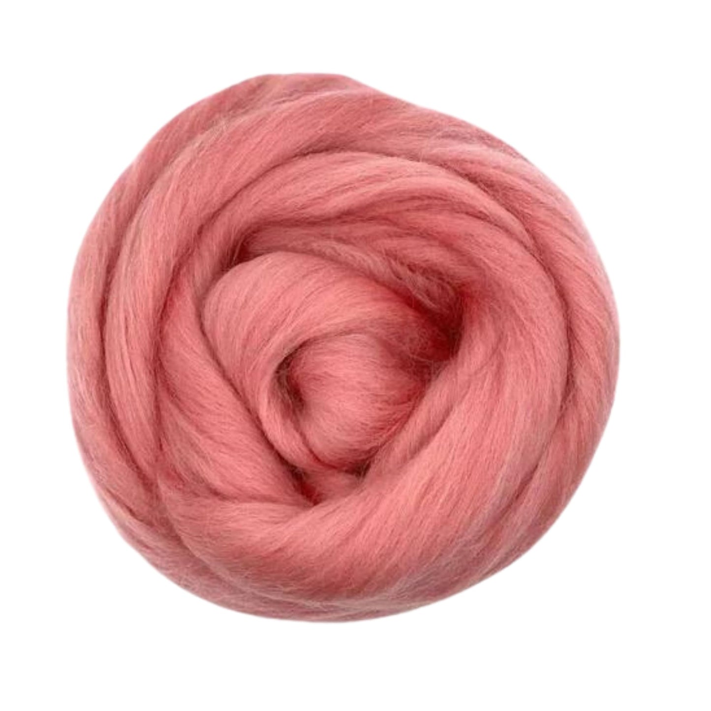 Revolution Fibers Dyed Corriedale Wool | 8.2 Ounces of Premium Combed Wool Top | 26 Micron, 100% Pure Corriedale Wool Roving, Ethically Sourced (Salmon Pink)