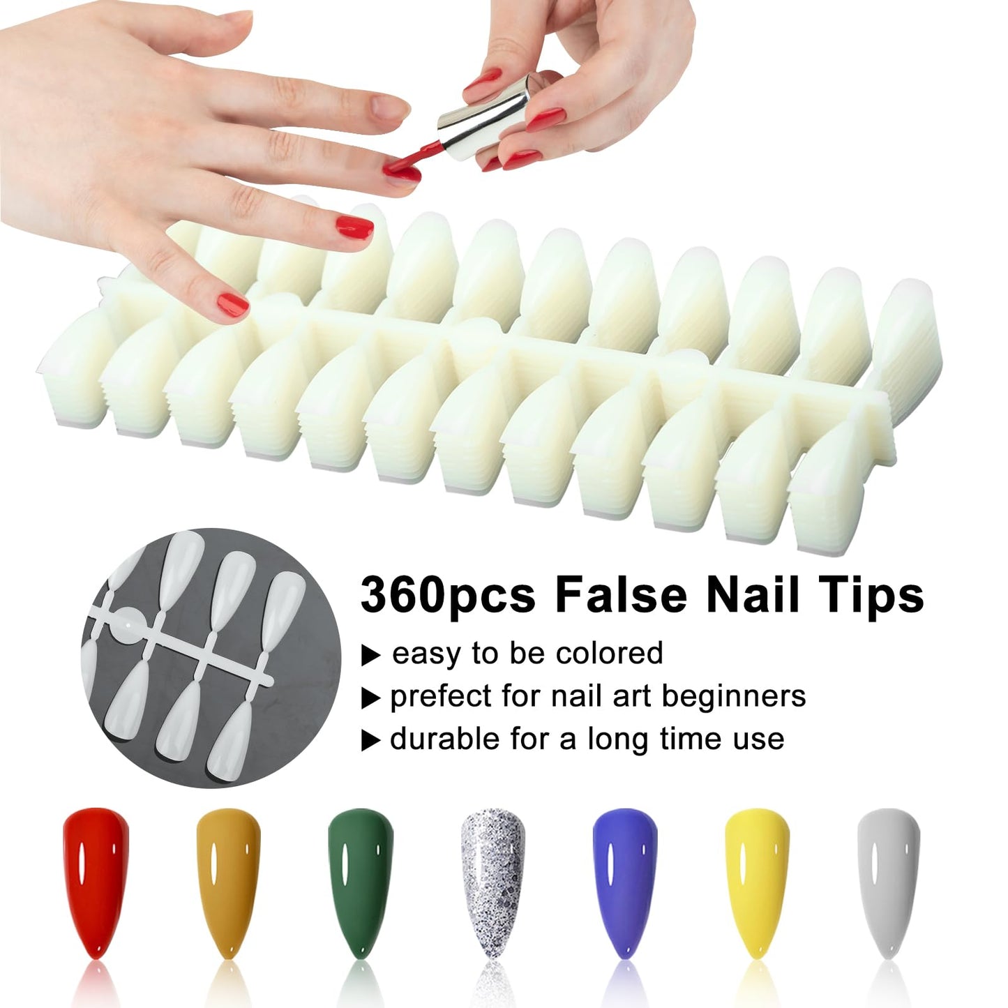 C12rtive 320 Nail Colors Book,Professional Nail Polish Chart Book with 360 Practice Tips & 1-400 Number Labels, Pre-Numbered Slots,Perfect for Salons and Home Use(Marble)