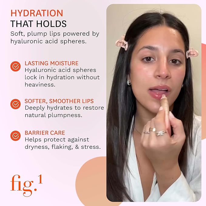 Fig.1 ReviveLip Enzyme Mask | Hydrating Lip Balm for Dry Flaky Lips – Vegan Moisturizing Lip Treatment with Papain & Hyaluronic Acid | Overnight Lip Mask | Lip Moisturizer for Sensitive Skin 0.5 oz