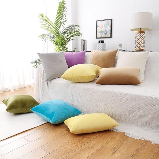MoonRest® Synthetic Down Alternative 18x18 Square Pillow Insert Form, for Decorative Throw Pillow, Sofa, Cushions, Body and Bed - Pack of 2- Size 18“X 18”