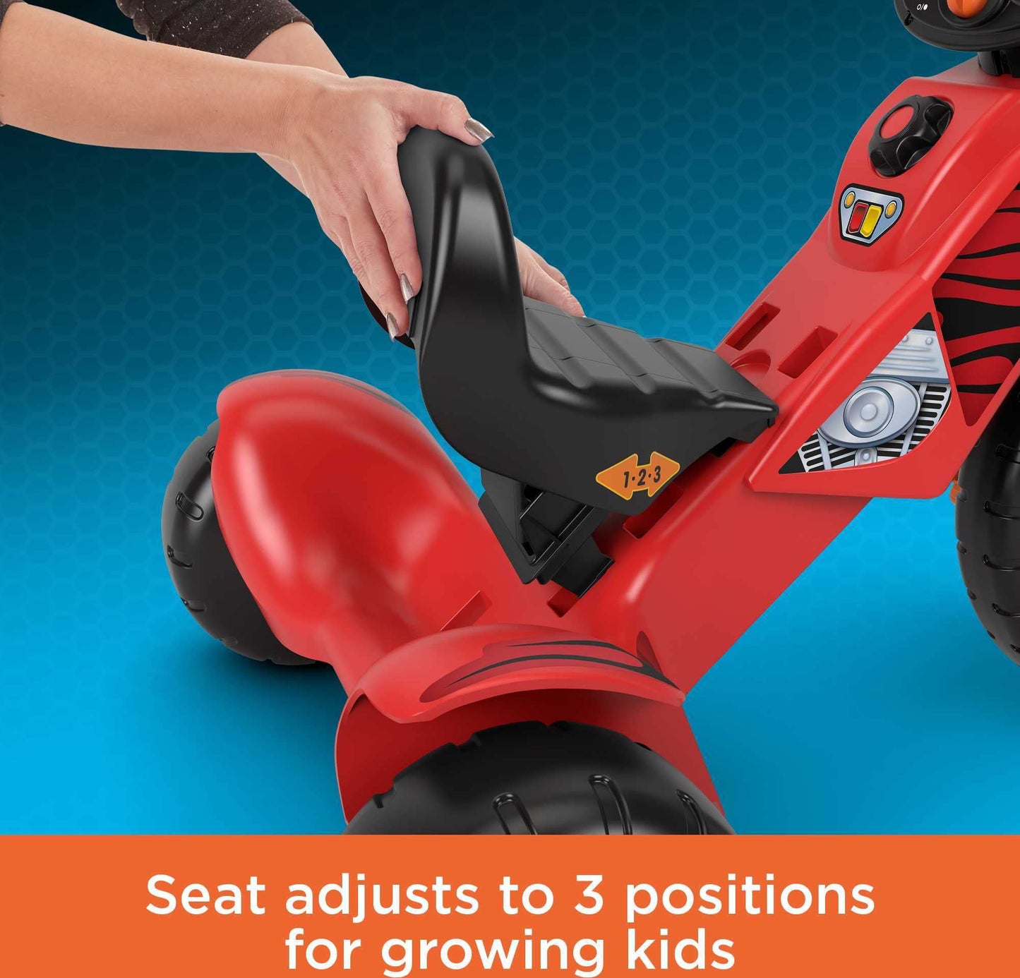 Fisher-Price Harley Davidson Toddler Tricycle Ride-On Preschool Toy, Lights & Sounds Trike with Adjustable Seat (Amazon Exclusive)