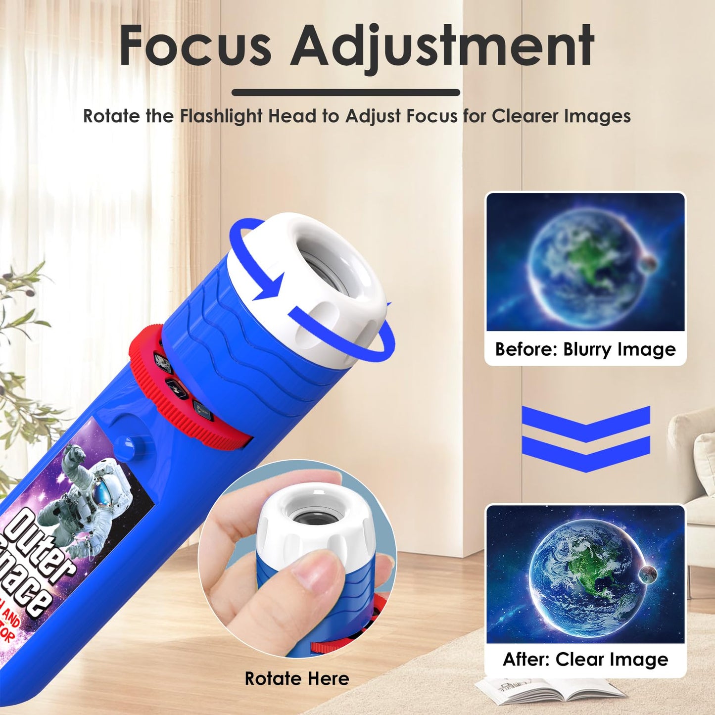 Pup Go 2-Pack Dinosaur & Outer Space Torch and Projector for Kids Ages 3+ Years Old, 6 Discs and 48 Images, Dinosaur Toys for Boys, Cool Kids Torch, Educational Science Kits for Toddlers and Children