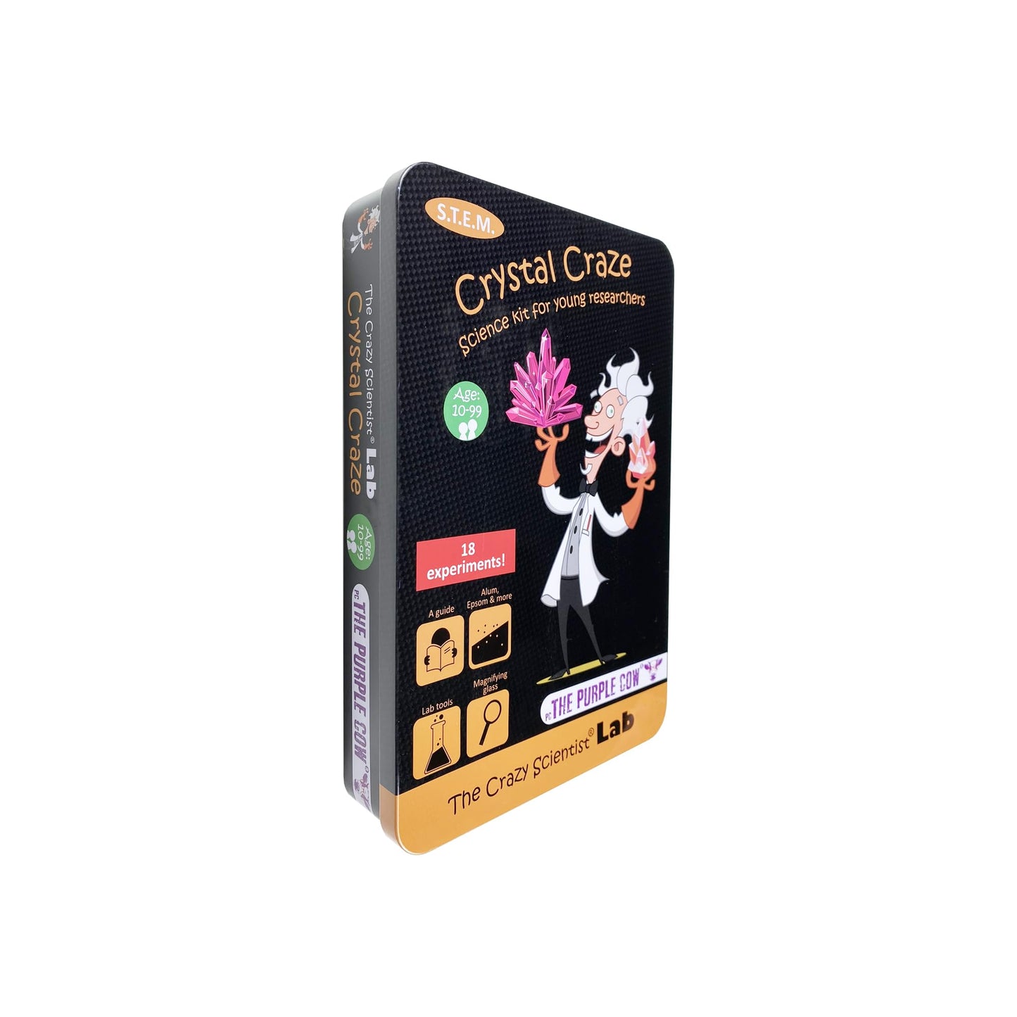 The Purple Cow- The Crazy Scientist Crystal Craze Experiment Stem Education Science Kit for Kids Boys & Girls Aged 10+