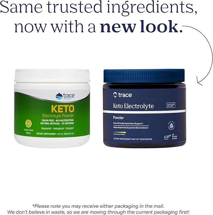 Trace Minerals Keto Electrolyte Powder - Keto Hydration Support Supplement - Mineral Supplement for Energy & Muscle Stamina Support - Zero Carb & Sugar-Free Formula - Lemon Lime, 13 oz (55 Servings)