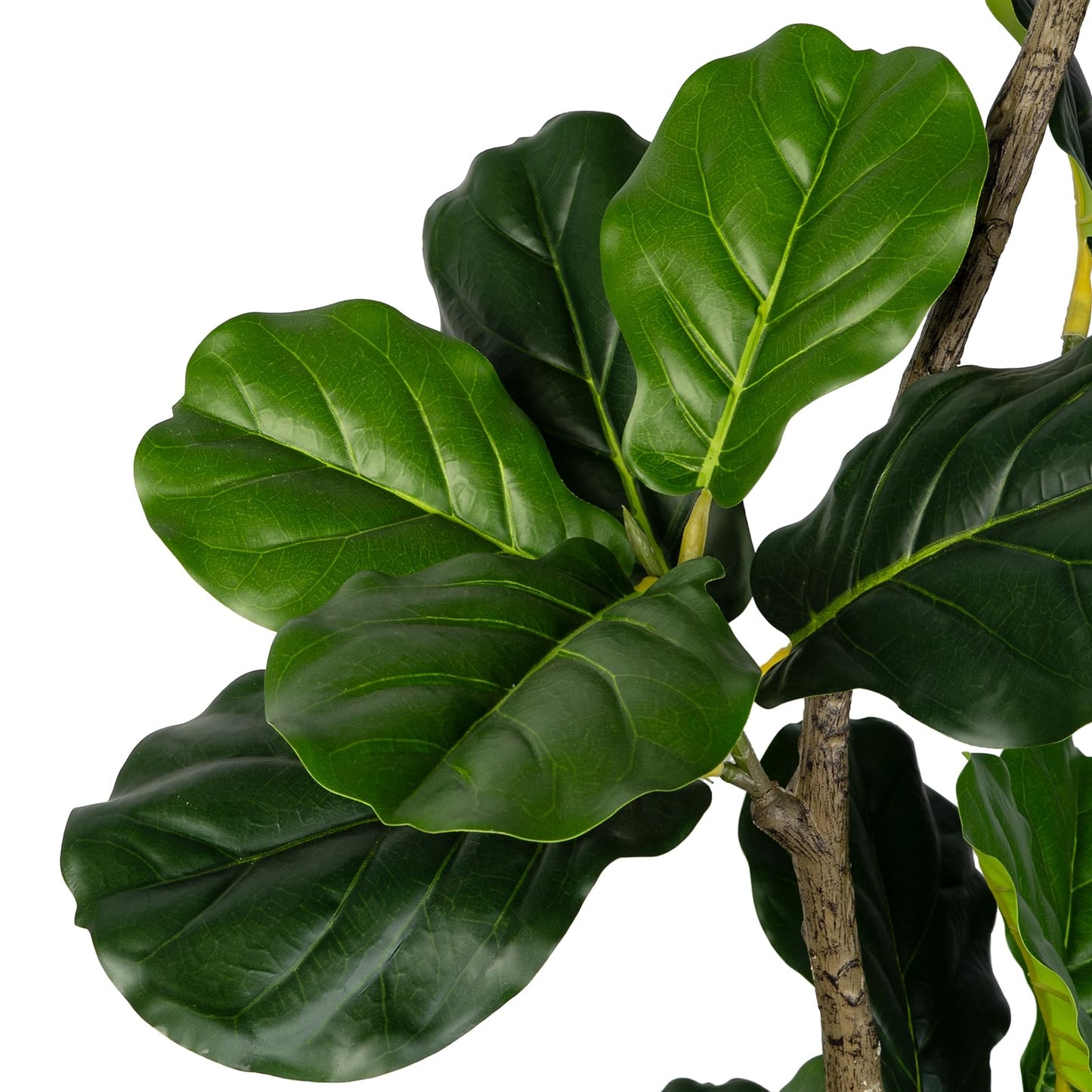 LeafVerse Artificial Fiddle Leaf Fig Tree-5 FT Fake Plant with Nursery Planter,Fake Plants for Home Office Living Room Decor Indoor