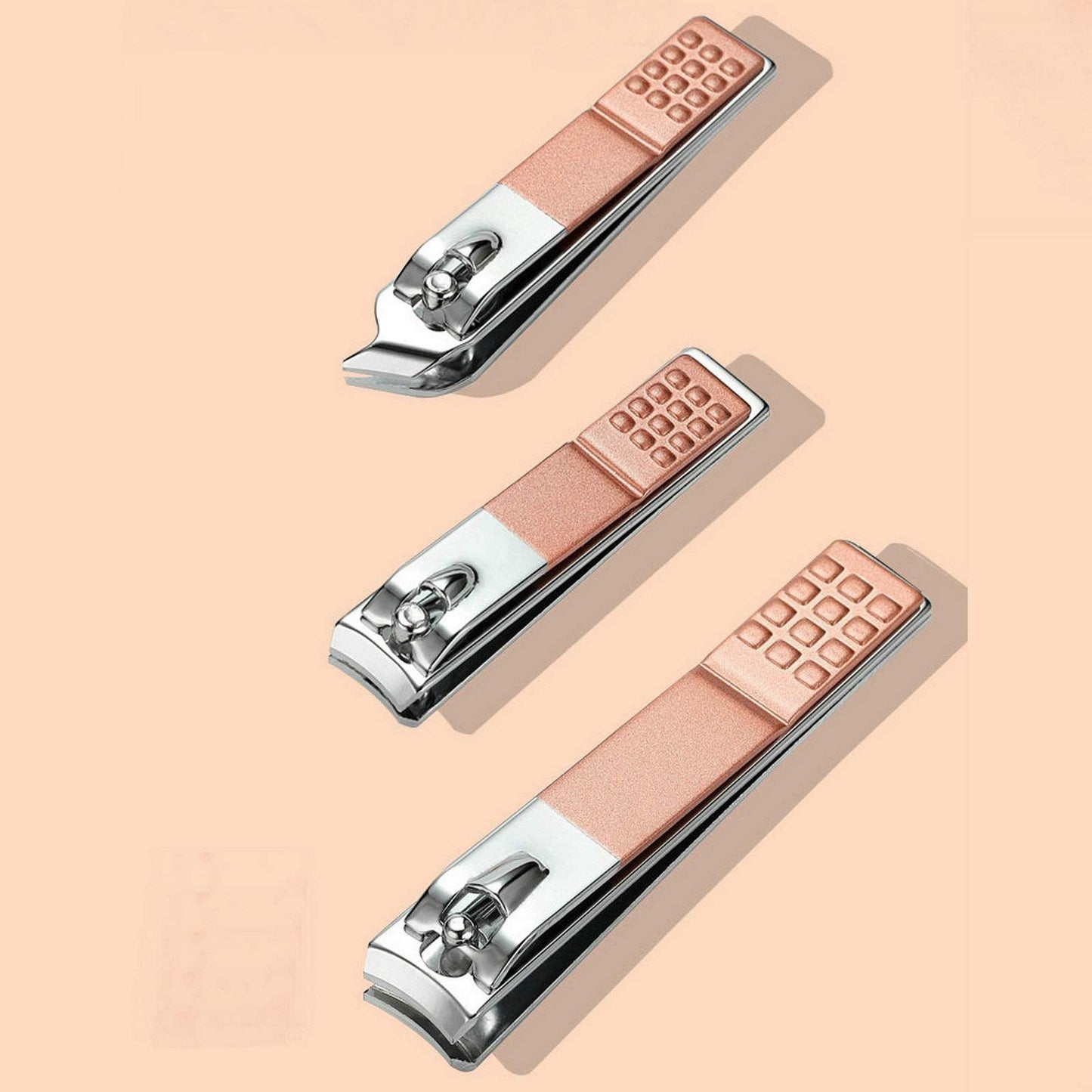 Professional Manicure Pedicure Stainless Set - Erkangsm 18 in 1 Manicure Pedicure Grooming Kit,Nail Clippers,Toenails Scissors,Ear Pick,Nail Tools with PU Leather Travel Case (Pink)