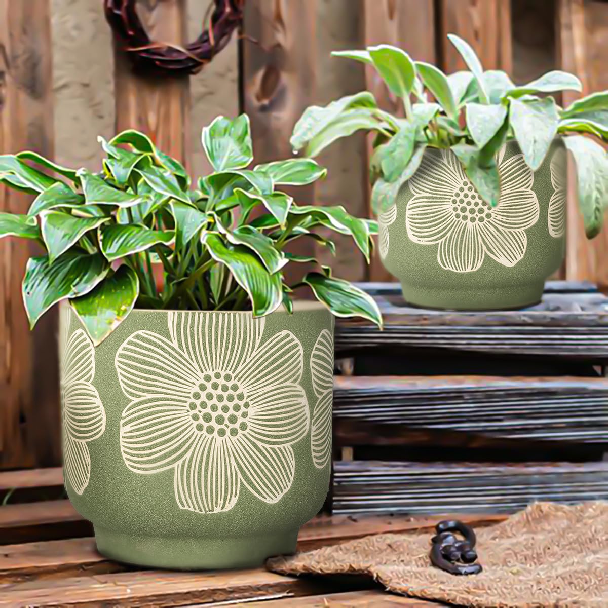 YBX YIBOXUAN Glazed Terracotta Pots and Sand Glazed Ceramic Pots