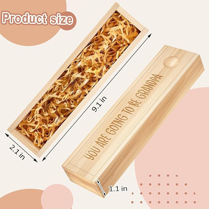 Pregnancy Announcement for Grandparent Grandpa, Pregnancy Test Keepsake Box, Baby Announcement Reveal Gifts Ideas for Husband Grandparents Dad Aunt and Uncle