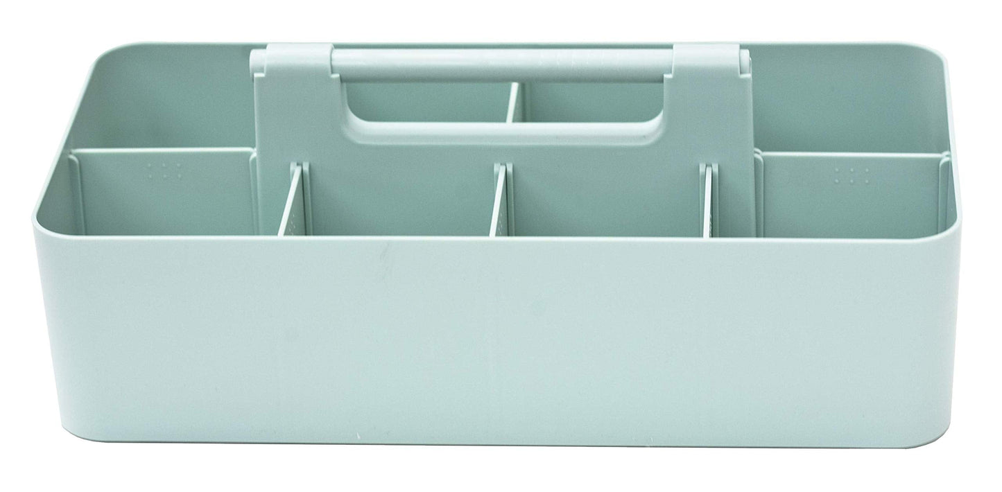 Enjoy Organizer Portable Caddy American Made, DIY Dividers, 8 Compartments, Supply Organizer, Portable Tote Basket with Handle Storage Organizer Bathroom, Office, Crafts, or School Supplies
