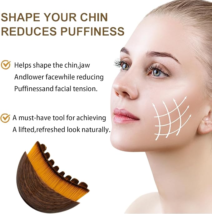 New Lymphatic Contour Face Brush,Lymphatic face Brush,Lymphatic Brush,Lymphatic Brush for face,Lymphatic Drainage Massager for Chin & Neck,Designed to Fit The Skin Precisely and Relieve Fatigue(1PCS)