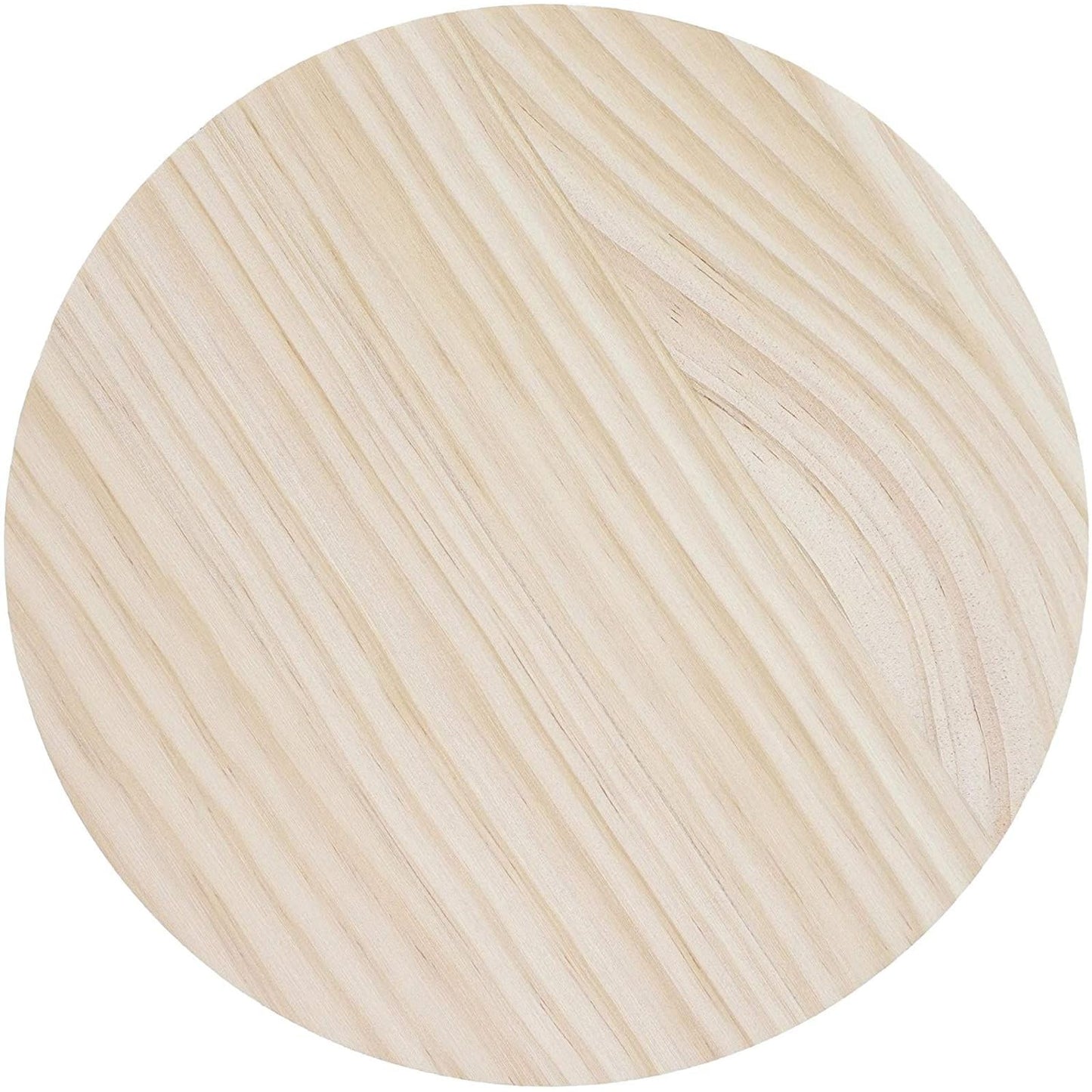 Bright Creations Unfinished Wood Bases - 8-Inch Edge-Glued Pine Rounds, 2-Pack - Smooth Surface for Painting & Decoupage - Wood Round Plaques & Wooden Discs for DIY Crafts