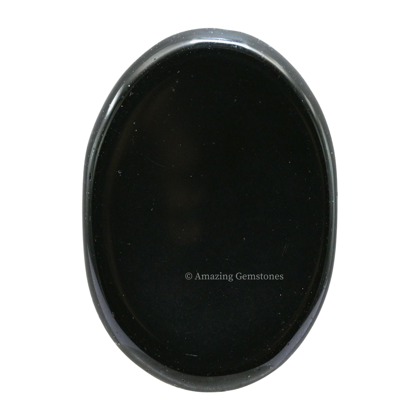 Amazing Gemstone Black Obsidian Worry Stone, Healing Crystals - Piedra Crystal Fidget for Gift, Meditation, Calming, Relaxation, Stress Relief