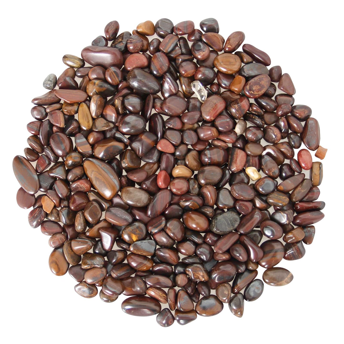 1.1lb Natural Crushed Red Tiger's Eye Crystal Tumbled Chips-Healing Crystals Chips Bulk, Crushed Crystal Gemstones for Crafts, Beautiful Package for Gift (Red Tiger's Eye)