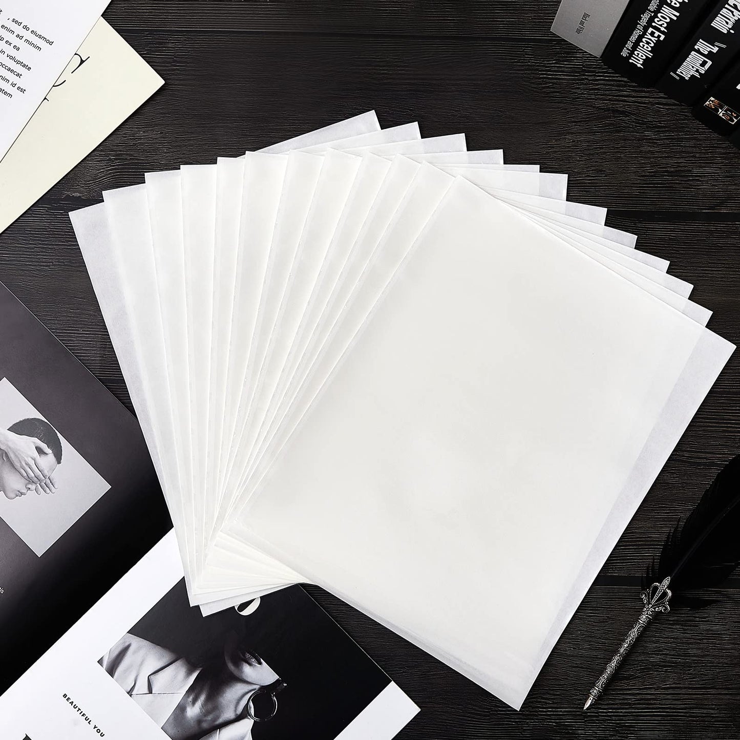 Gueevin 100 Pcs 8.5 x 11 Inch Self Adhesive Display Pockets Peel and Stick Clear Paper Sleeves Wall and Door Communication Clear Adhesive Sheet Protector Letter Size Plastic Sheet Protectors