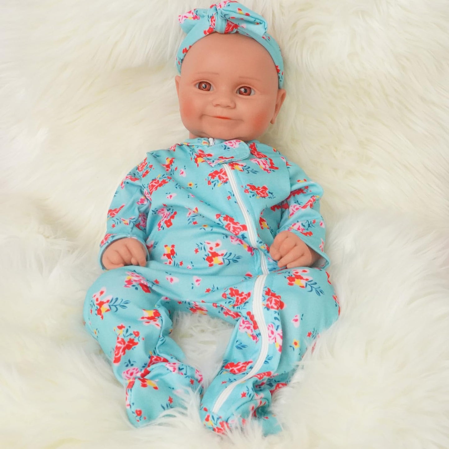 YaLuoQian Silicone Reborn Baby Dolls 1:1 Silicone Smile Doll Realistic Reborn Baby Dolls