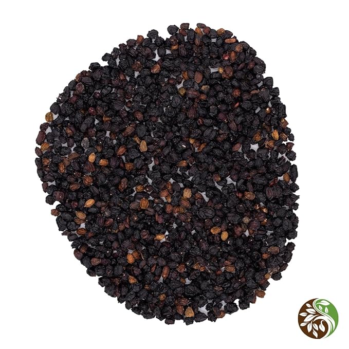 MagJo Dried Elderberries - 100% Wild crafted Dried Elder berries - 2lb Bulk - Non-Irradiated, Non-GMO, Whole Black Elderberry Immune Support - Raw Vegan Sambucus 2 Pack
