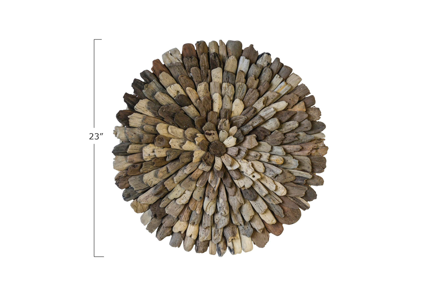 Creative Co-Op Round Driftwood Wall Décor