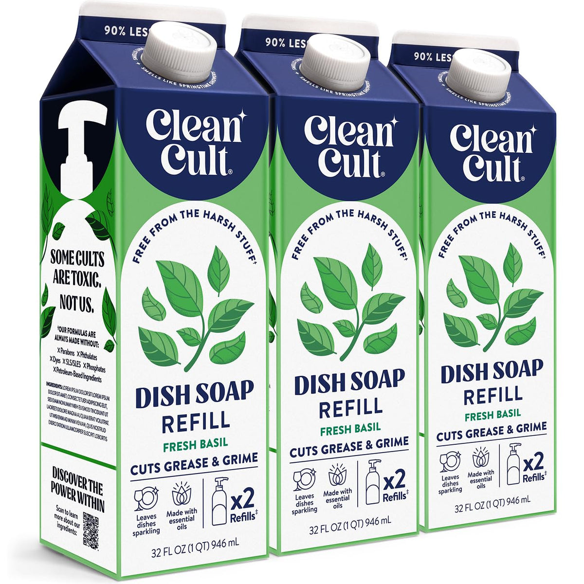 Dish Soap Liquid Refills (96 Fl Oz)